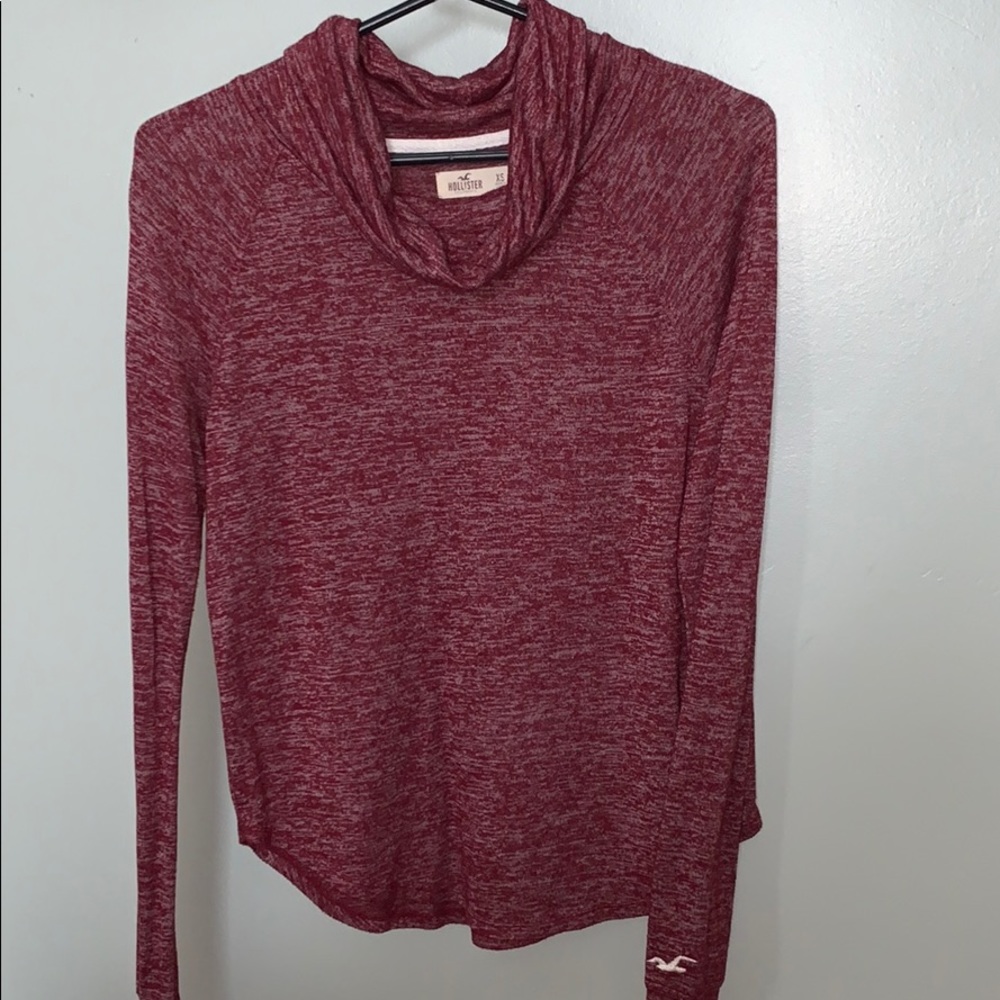 HOLLISTER Cowl Neck Long Sleeve Shirt
